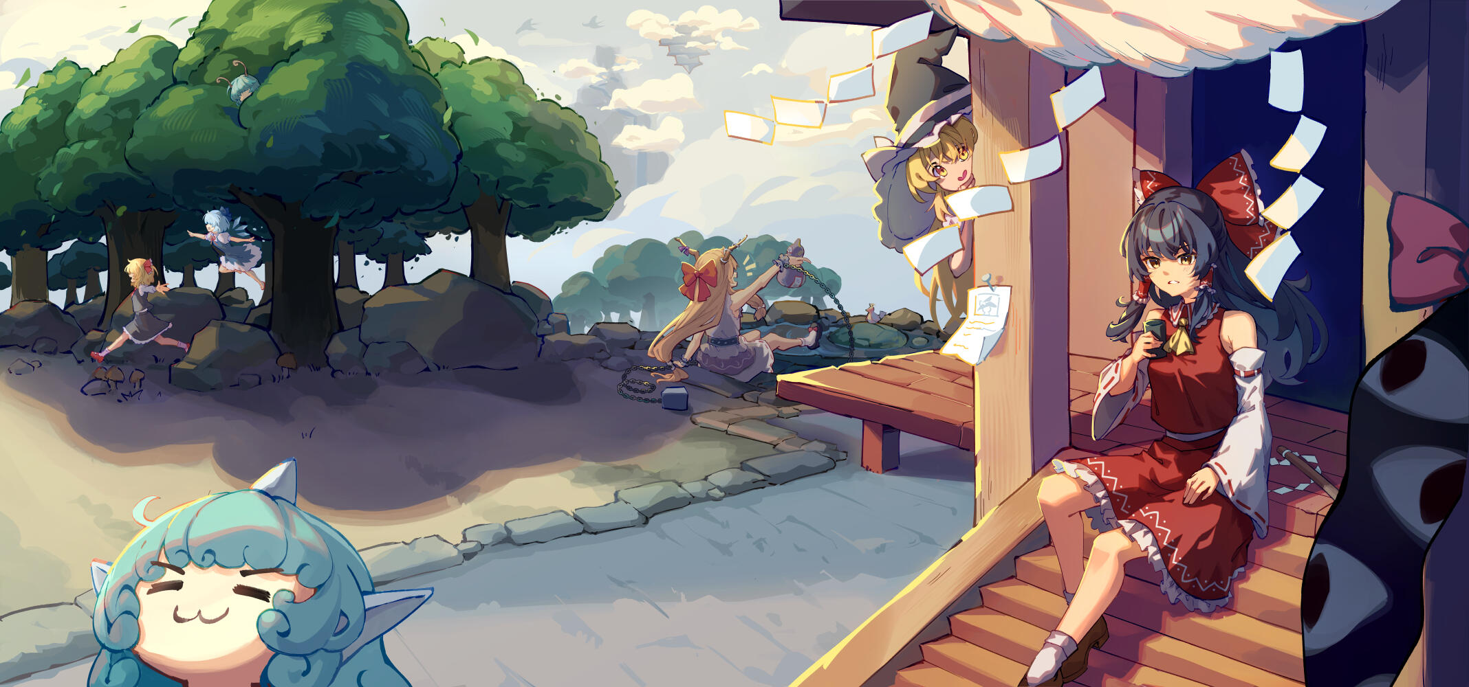 Hakurei Shrine Artist: Yokura